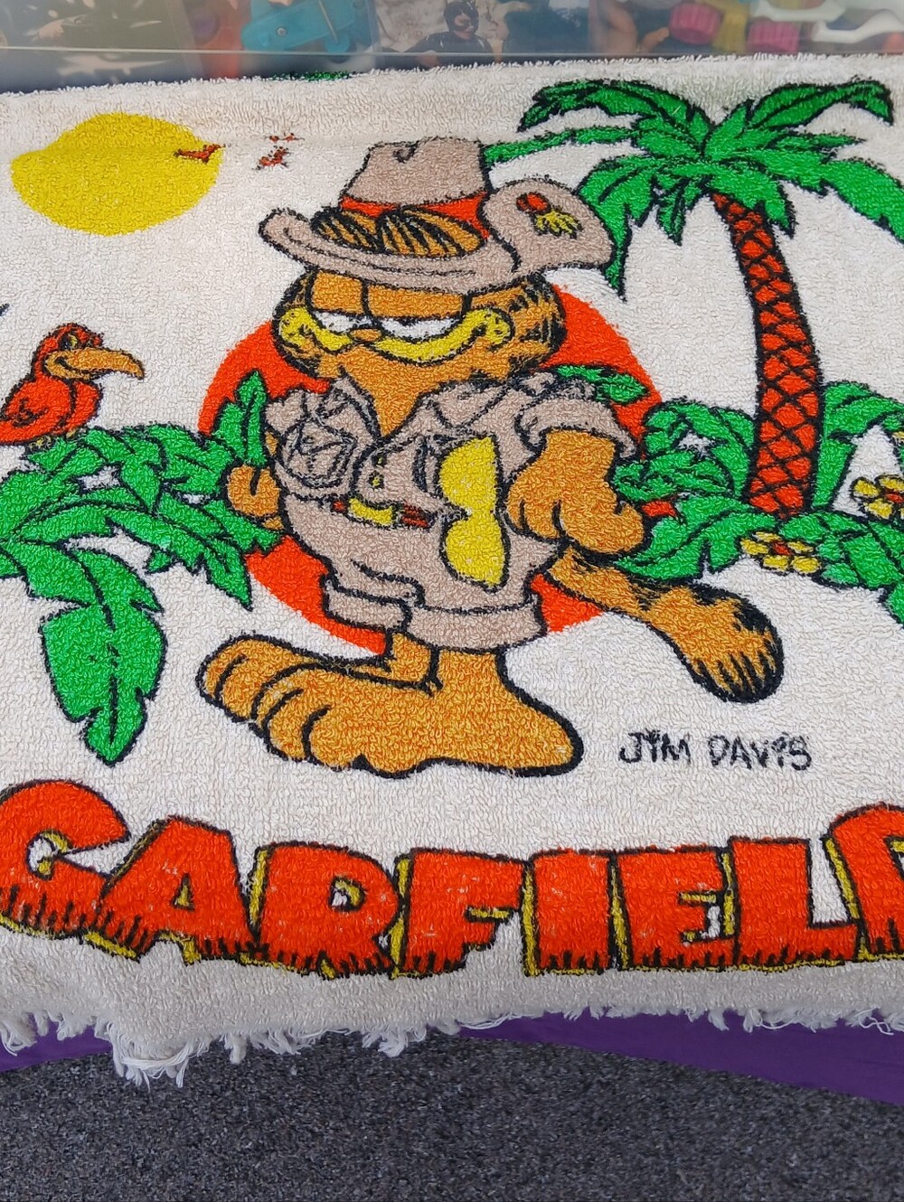 Perfect Vintage Garfield Towel And Washcloth